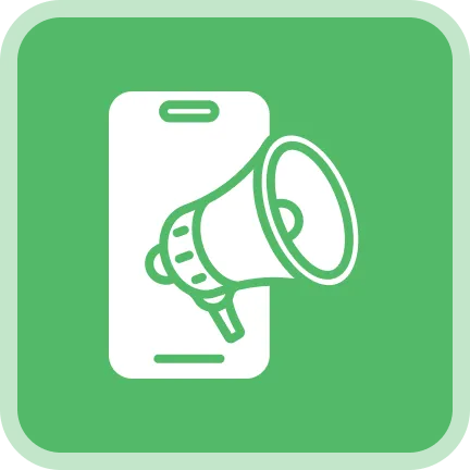 Social Media Content Marketing Service Icon